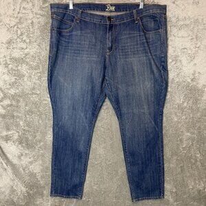 Old Navy Women Classic Diva Skinny Dark Wash Mid Rise Stretch Denim Jean 20 Plus